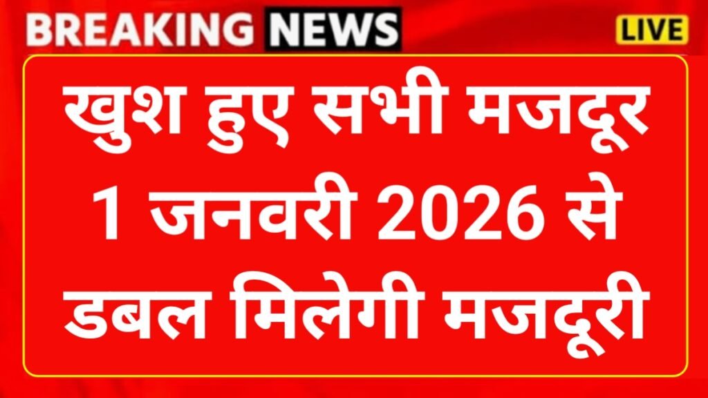 Majdoor Pay Rate Hike 2026