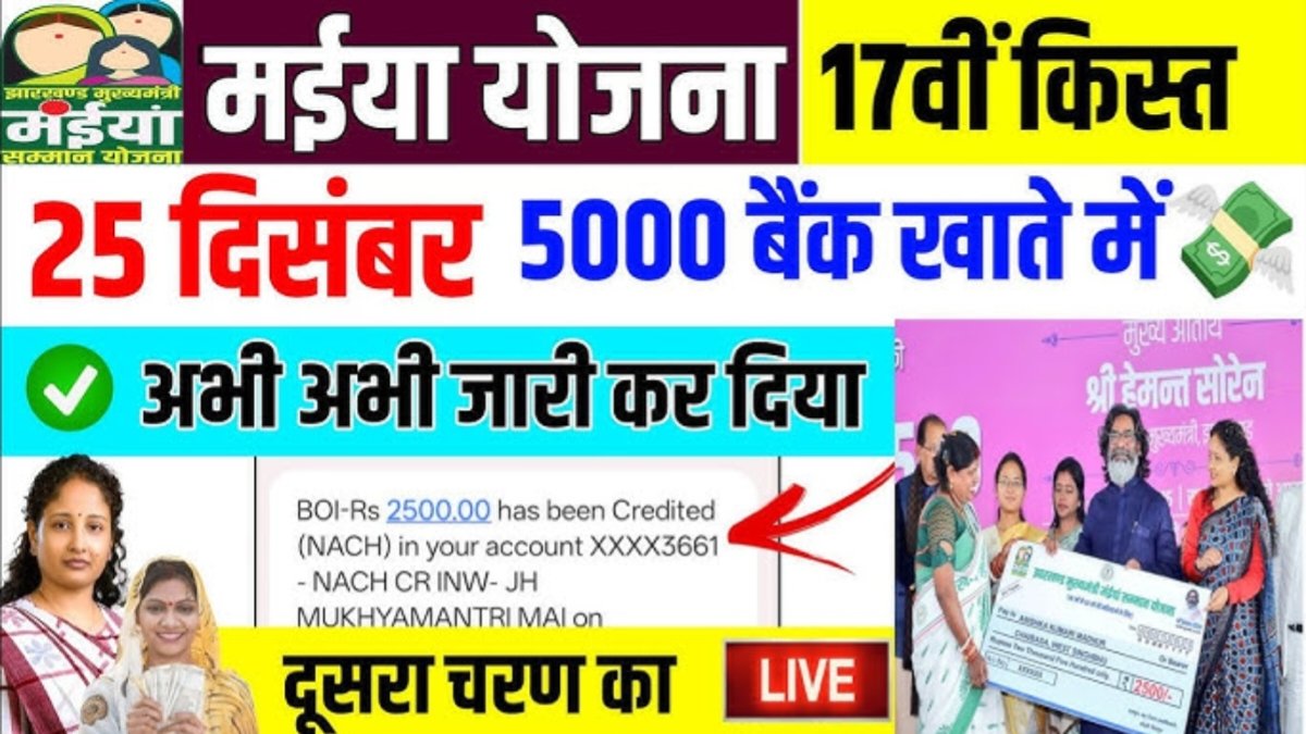 Maiya Samman Yojana 16th 17th Installment Out