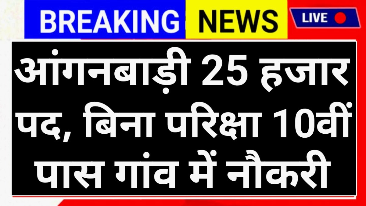 Anganwadi Vacancy 2026